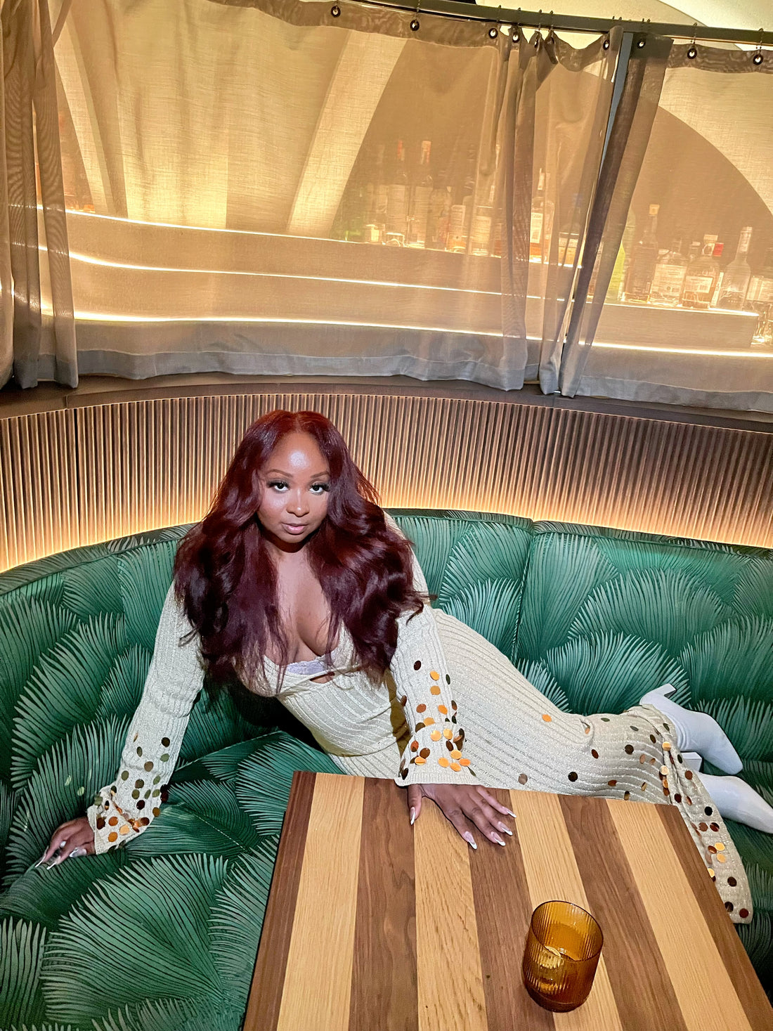 The Gilded Muse Knit Maxi Dress