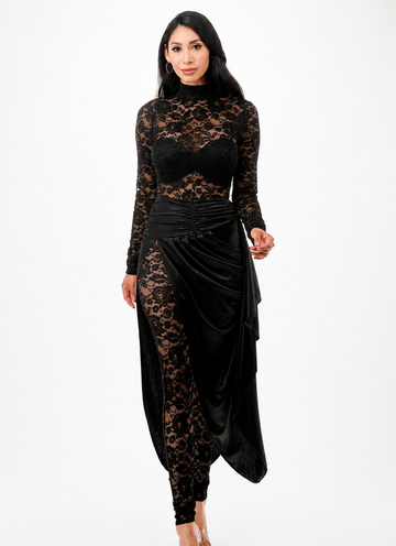 Midnight Muse Lace Set